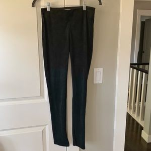 Suede leggings